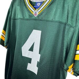 Green Bay Packers Brett Favre #4 Youth XL Reebok NFL Jersey Kids XL Green